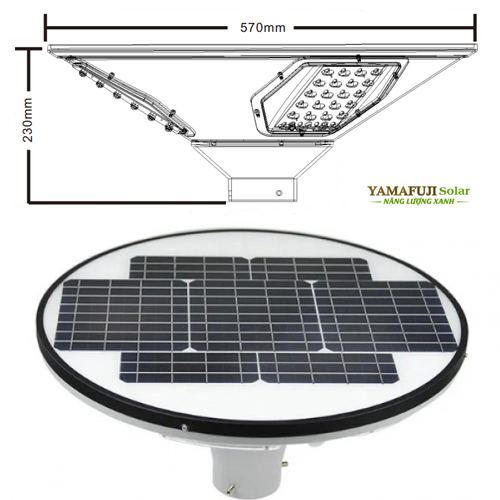 Đèn năng lượng mặt trời sân vườn Yamafuji Solar ISGL02-D20W đèn năng lượng mặt trời yamafuji solar ISGL02-D20W