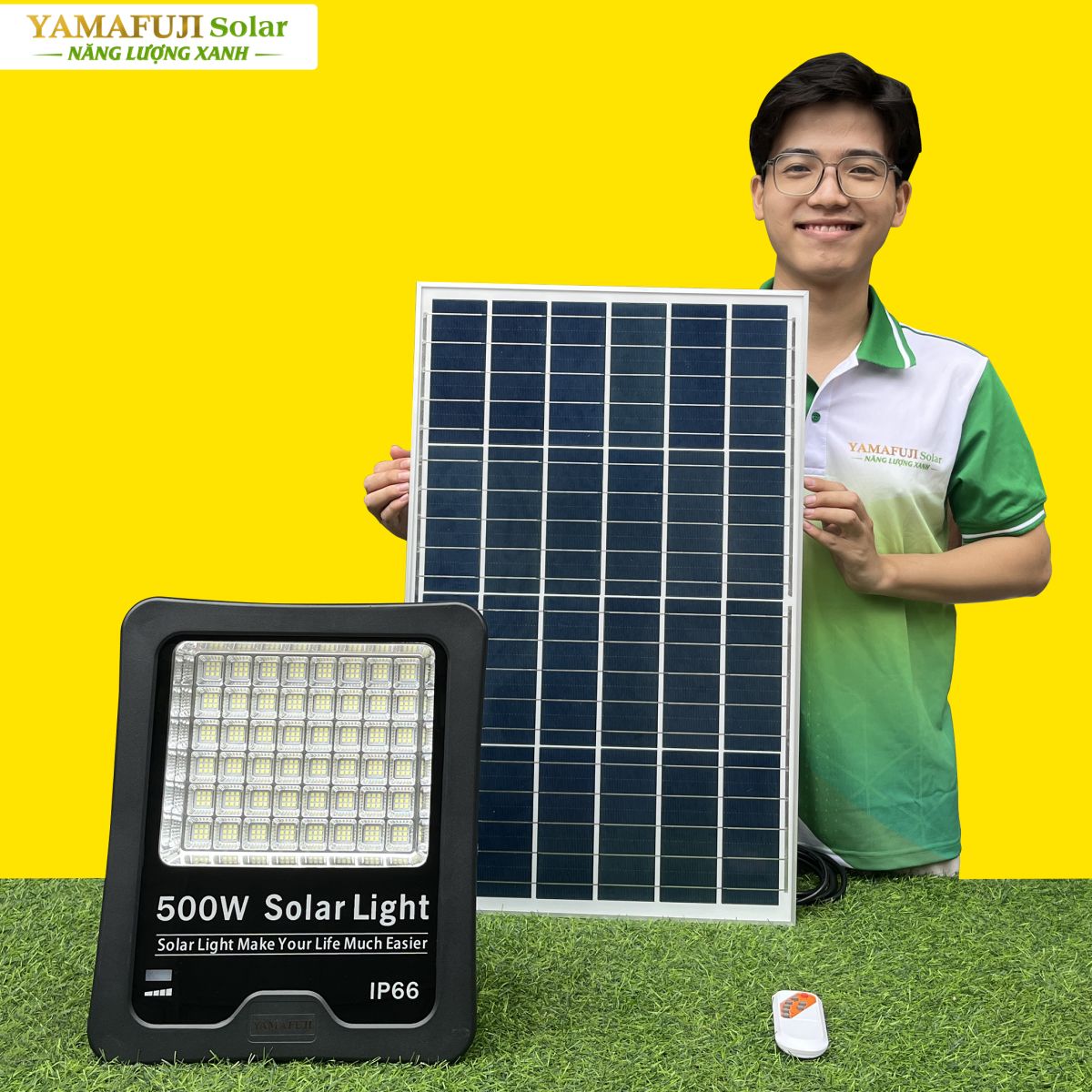 Đèn năng lượng mặt trời Yamafuji Solar SFL02-500W giá tốt