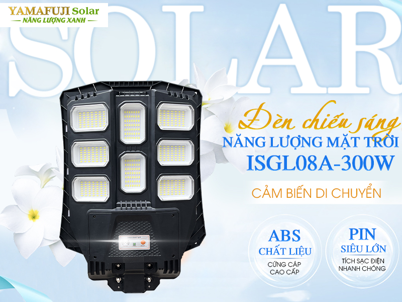 Điểm nổi bật của đèn năng lượng mặt trời Yamafuji Solar ISGL08A-300W