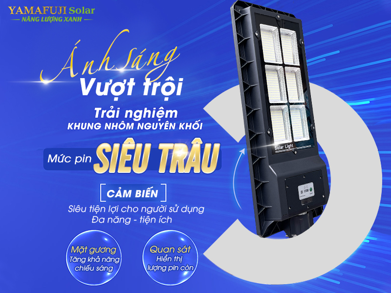 Ưu điểm Đèn năng lượng mặt trời Yamafuji Solar ISGL05-180W