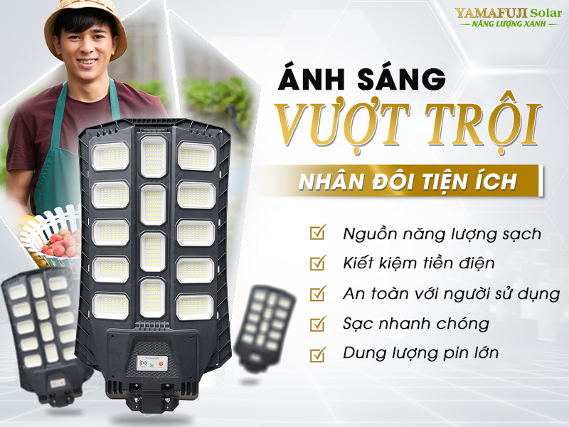 giới thiệu Đèn năng lượng mặt trời Yamafuji Solar ISGL08A-500W